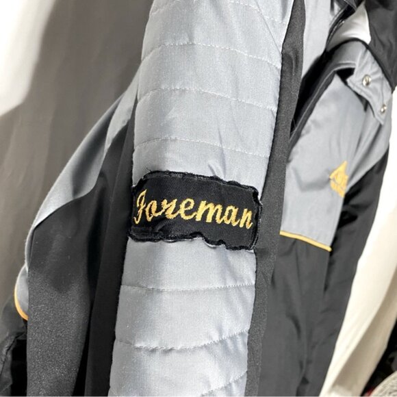 Vintage Alberta Transport Foreman Bomber Style Black Grey Winter Coat XXL - Picture 10 of 16